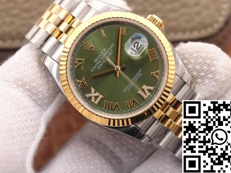Green Olive Rolex Datejust Dial M126233-0025 Factory EW 0318